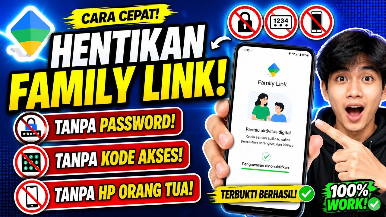 Cara Menonaktifkan Kontrol Family Link di HP Anak Tanpa Password