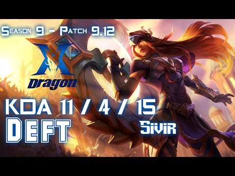 KZ Deft SIVIR vs SONA ADC - Patch 9.12 KR Ranked