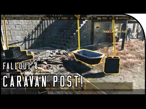 Fallout 4 Gameplay Walkthrough Part 52 – “HOW TO UNLOCK CARAVAN TRADING POST!”