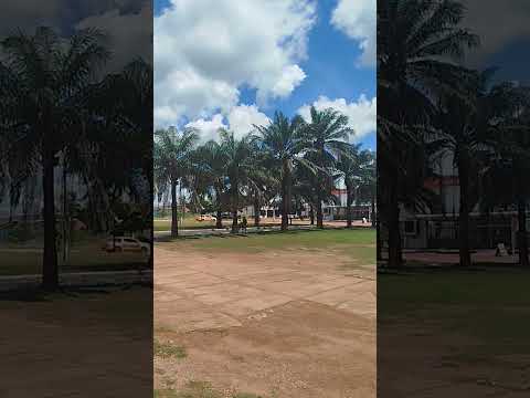 Praça central de Santana do Araguaia, terra do boi