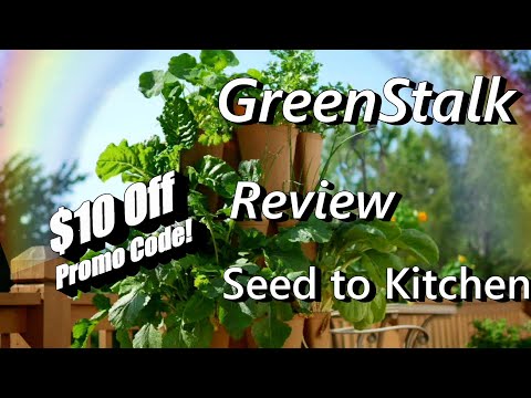 Small Space Vertical Gardening - Green Stalk Product Review in 4K Video