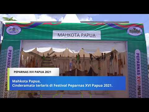 Mahkota Papua, Cinderamata terlaris di Festival Peparnas XVI Papua 2021. 