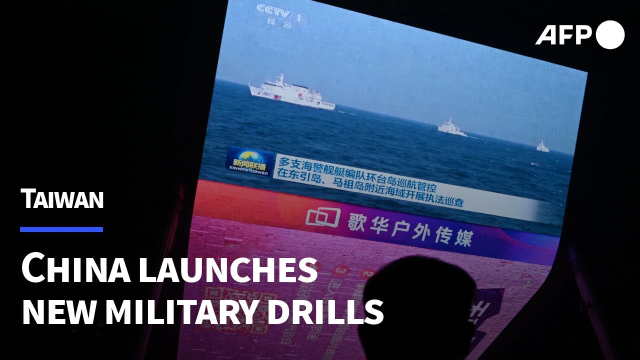 Taiwan residents 'won't panic' as China launches new military drills around island | AFP
