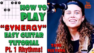 How To Play Synergy Guitar - Tash Sultana - Easy Guitar Tutorial (Como tocar Synergy Guitarra)