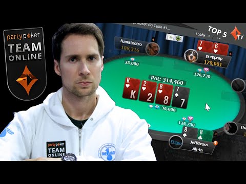 Top 5 BRUTAL Bad Beats - Jeff Gross | Online Poker - Texas Holdem | partypoker Team Online