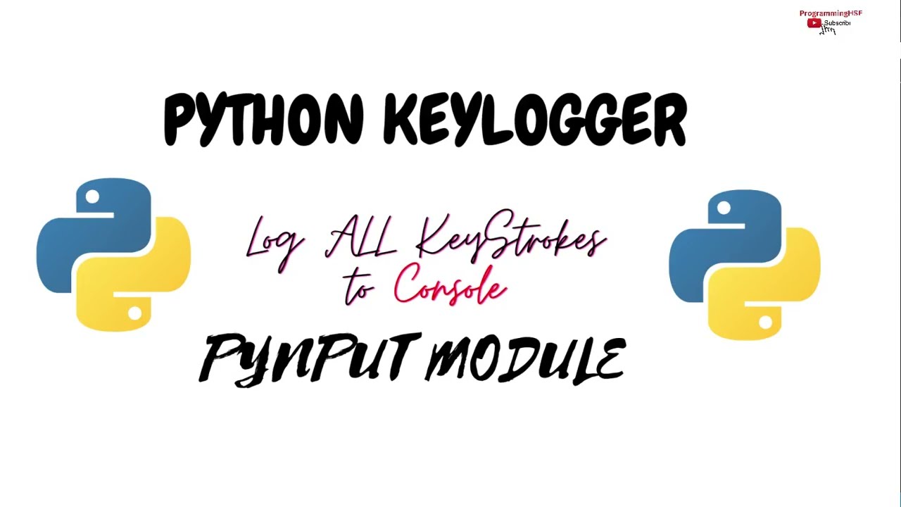 Python keylogger | Pynput module | Python keyboard logger | log keyboard strokes to console