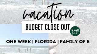 How much we spent on our Florida Vacation for our family of 5! Vacation Budget Recap