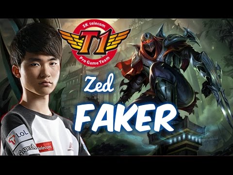 SKT T1 Faker ZED Mid vs Ahri Patch 5.18 | League of Legends