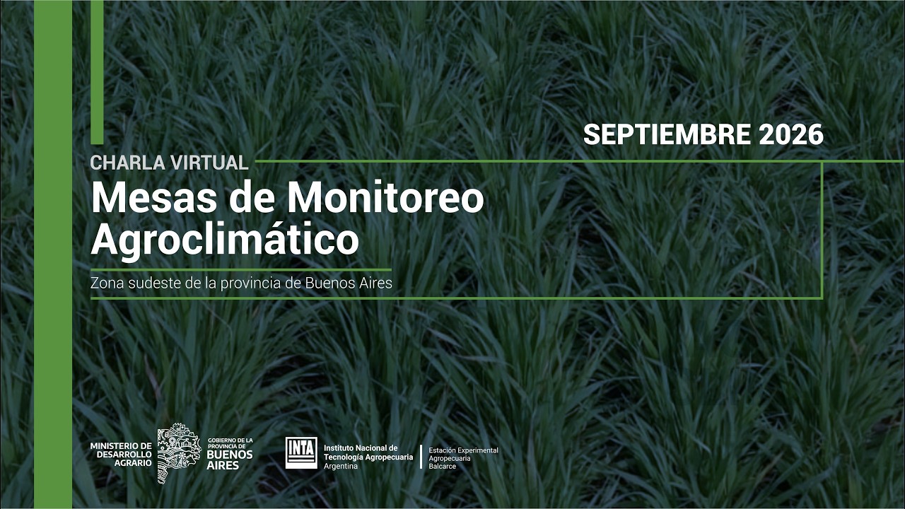 Mesa monitoreo agroclimático | Septiembre 2026