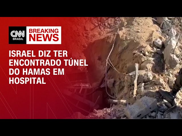 Israel diz ter encontrado túnel do Hamas em hospital | CNN NOVO DIA