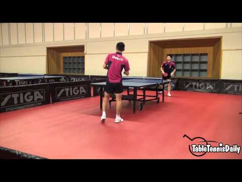 Fang Bo Forehand Training - Swedish Open 2015!