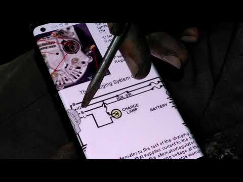 How to wire a Toyota alternator in a simple way.