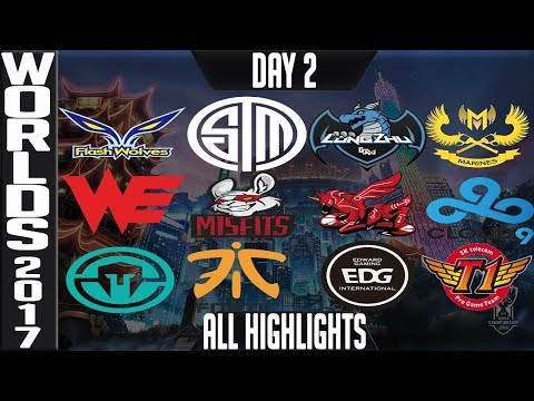 World Championship 2017 Highlights ALL GAMES Day 2 Groups - ALL Kills & Objectives Day 2 Worlds 2017