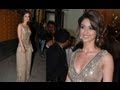 Hot Ileana D Cruz Hot Sexy Girl Deep Neck Gown Exposing Juicy Bosoms At Filmfare Awards 2013