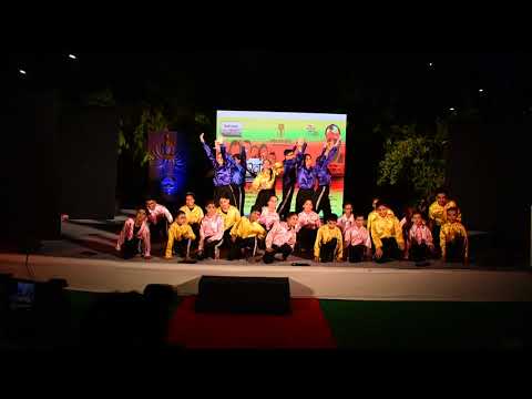 Delhi Government School kids performing at summer camp exhibition. (raw footage)