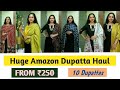 Huge Amazon Dupatta Haul | Starting ₹250 🤩 Daily wear Dupatta collection || Malayalam