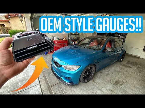 INEXPENSIVE AND COOLEST MOD FOR YOUR BMW F8X! CUSTOM GAUGES!