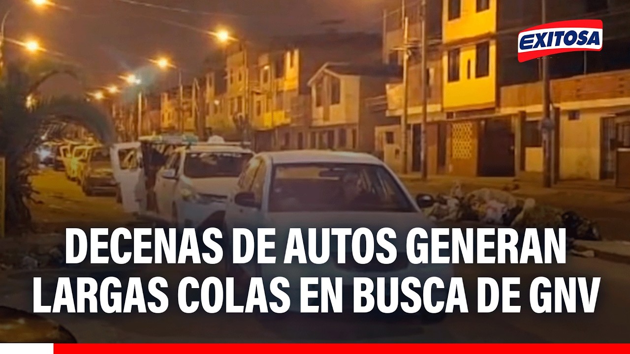🔴🔵 Decenas de autos generan largas colas en busca de GNV