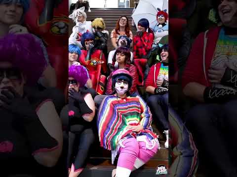 Miraculous Ladybug Characters IN REAL LIFE! Cosplay at Japan Expo 2022 😍🐞 #shorts