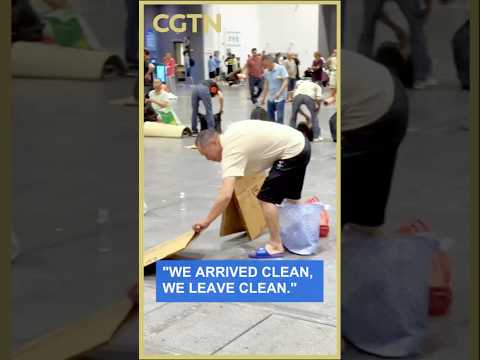 'We arrived clean, we leave clean.'