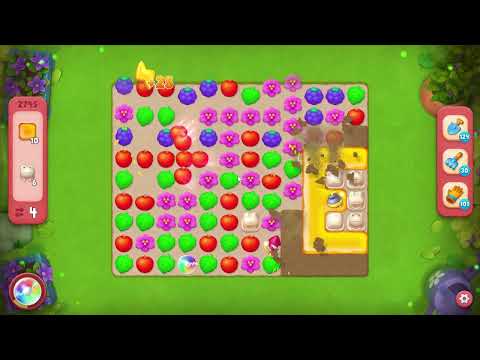 Gardenscapes 2745 Hard Level - 14 moves - NO BooSTERS