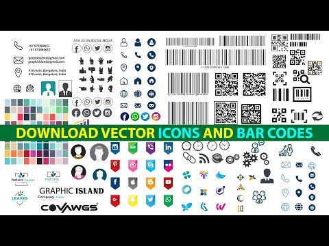 Download Bar Codes, QR Codes, Social Media Icons, Transparent Icons (FREE)
