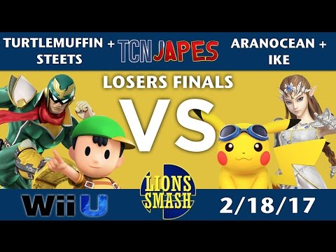 TCNJapes - Steets + Turtlemuffin vs AranOcean + Ike - SSB4 Doubles LF - Smash Wii U - Smash 4