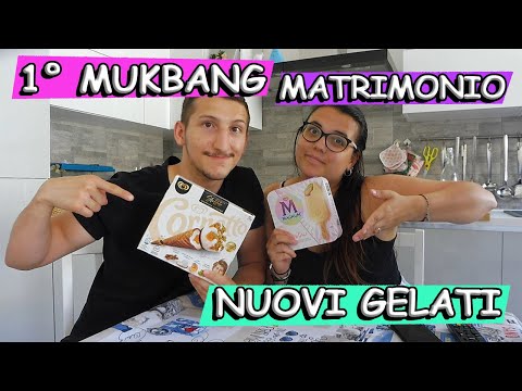 1° MUKBANG - ASSAGGIAMO I NUOVI GELATI PARADISO E CANNOLO SICILIANO.. PARLIAMO DEL MATRIMONIO!!