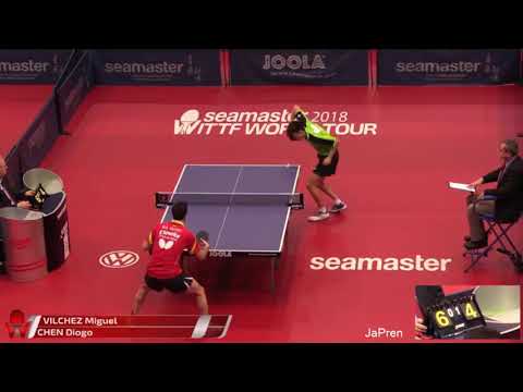 Tabel Tennis | Miguel VILCHEZ Vs Diago CHEN | Hunggarian Open 2018 | Qualifying