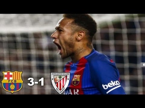 Barcelona 3-1 Athletic Bilbao All Goals & Highlights HD | 11 Jan 2017