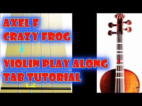 Axel F - Crazy Frog - Violin - Play Along Tab Tutorial