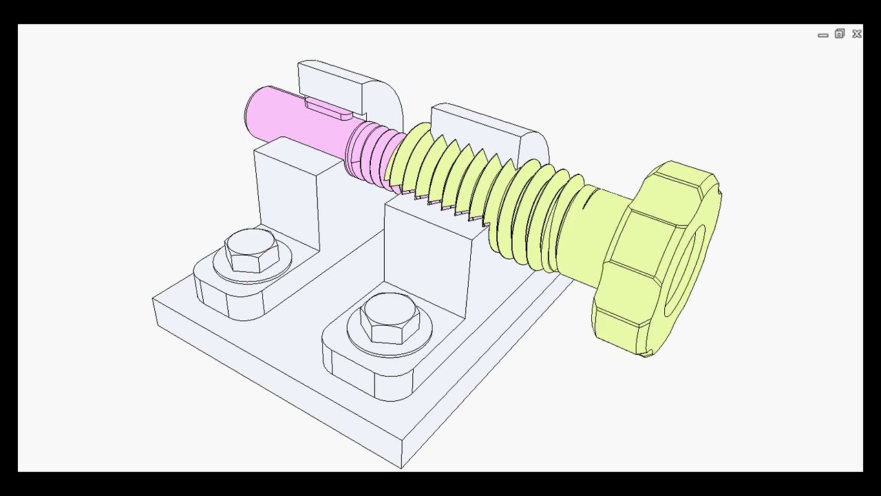 Nut screw differential mechanism 1b