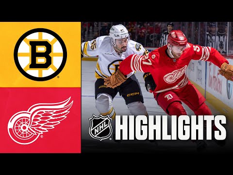 Bruins vs. Red Wings | NHL Highlights | December 02, 2025