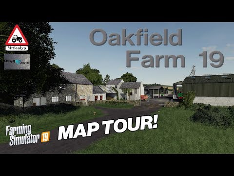 OAKFIELD FARM 19, MAP TOUR! Farming Simulator 19, PS4, New FS19 Mod Map!