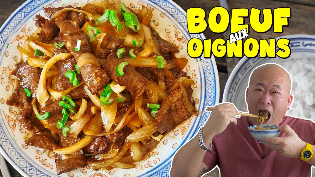 Bœuf sauté aux oignons à la chinoise