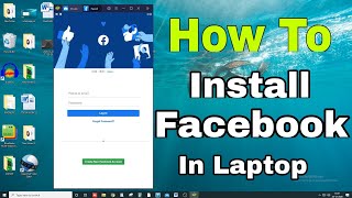 how to install facebook in laptop  | facebook ko laptop me kaise download kare