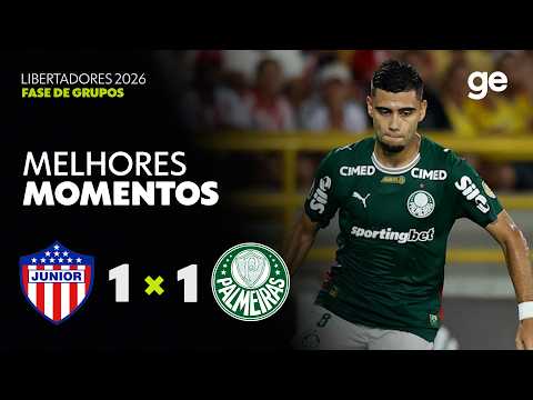 Gols e lances de Junior Barranquilla x Palmeiras