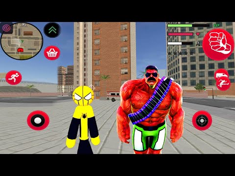 Mafia Spiderman-Stickman Rope Hero New Gangster #4 - Android Gameplay