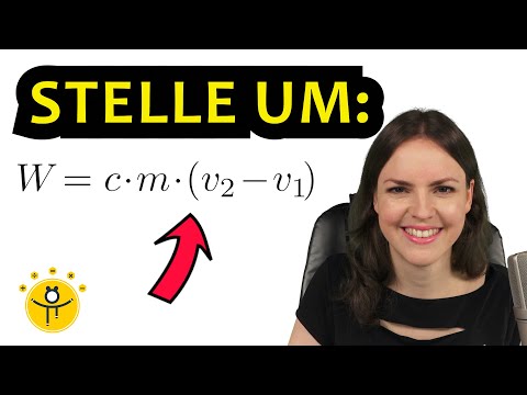FORMELN UMSTELLEN Physik – Gleichungen nach einer Variablen auflösen, nur mit Unbekannten