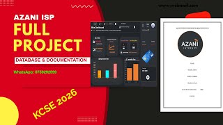 AZANI INTERNET SERVICE PROVIDER FULL PROJECT DATABASE + DOCUMENTATION IN 1 HOUR