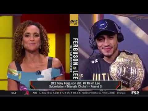 Tony Ferguson UFC 216 Fox Post-Fight Interview