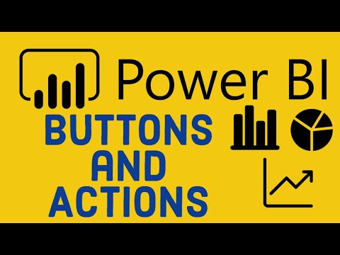 Power BI Tutorial for Beginners 16 - Buttons and Actions in Power BI