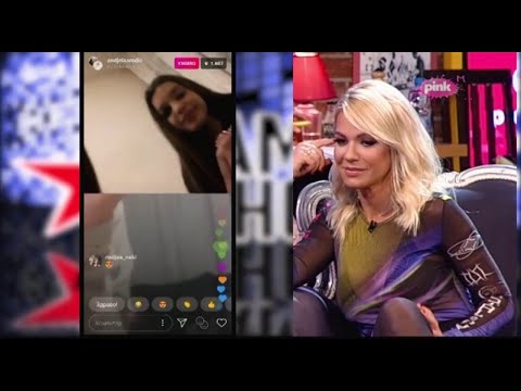 Nataša Bekvalac i njena ćerka Hana - Prepiska i uključenje u instagram live (Ami G Show S11)