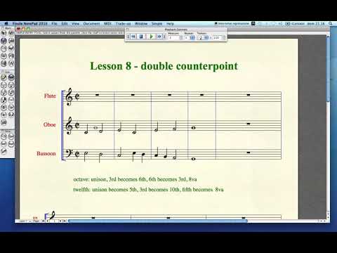 artofcounterpoint - counterpoint lesson 8: double counterpoint
