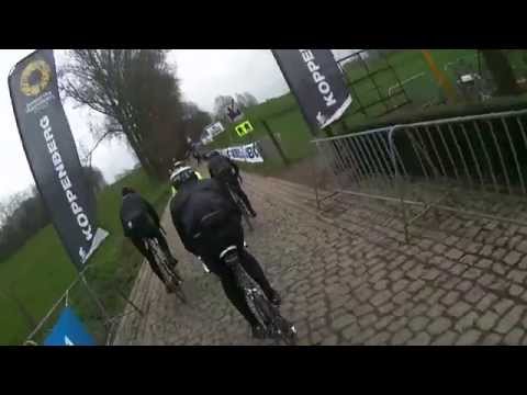 Koppenberg Ming's Crash (helmet cam)