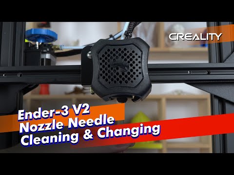 Ender-3 V2  Nozzle Clean with Needle and Nozzle Change Tutorial