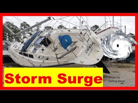 Sailboats SUNK by Hurricane Florence Storm Surge in New Bern Marinas