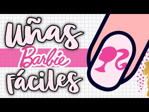 ¡FÁCILES Y SUPER PINK! · UÑAS BARBIE 🎀