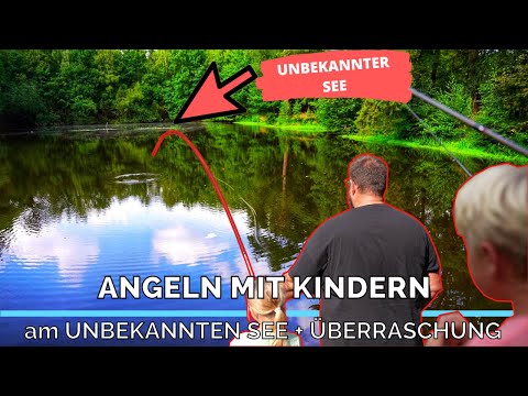 Angeln mit Kindern am UNBEKANNTEN SEE + Überraschung