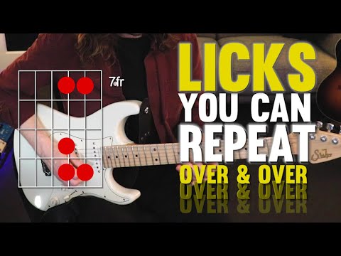 Repetitive licks that will level up your blues! Guitar tutorial with TAB